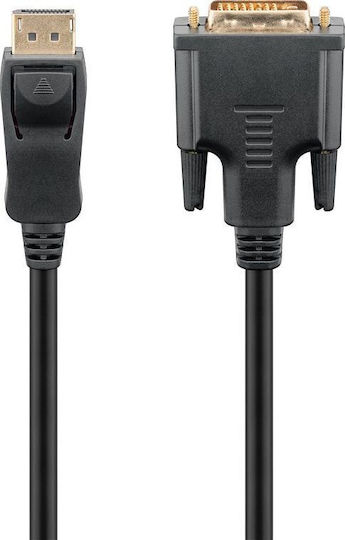 Goobay Кабел DVI-D мъжки - DisplayPort мъжки 5м Черен (51963)
