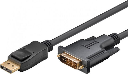 Goobay Кабел DVI-D мъжки - DisplayPort мъжки 5м Черен (51963)