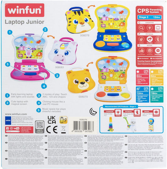 Winfun Baby-Laptop-Tablet mit Musik für 12++ Monate