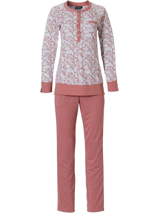Pastunette Winter Damen Pyjama-Set Coral-lilac