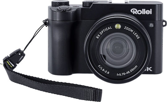 Rollei Powerflex Dual Lens Compact Camera Optical Zoom 8x Black