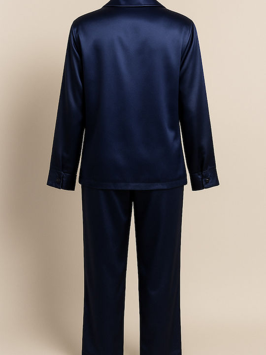 Pen-ky Winter Women's Pyjama Set Dark Blue