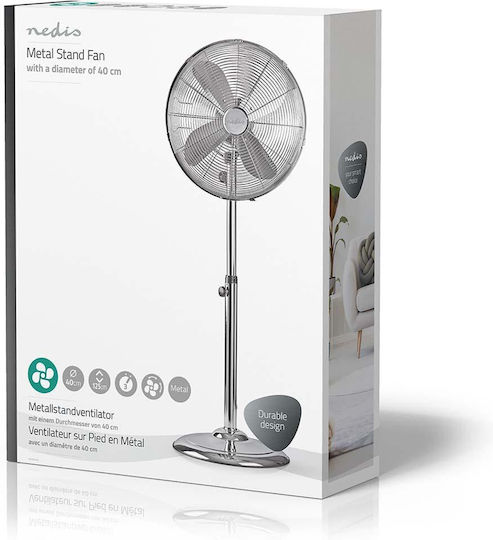 Nedis Nedis Pedestal Fan 50W Fan Diameter 40cm Silver