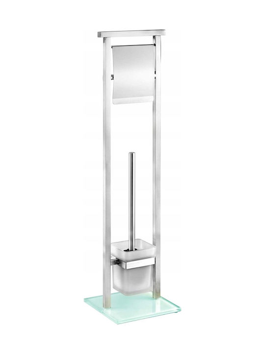 Wenko Wenko Glass Bathroom Accessory Set Silver