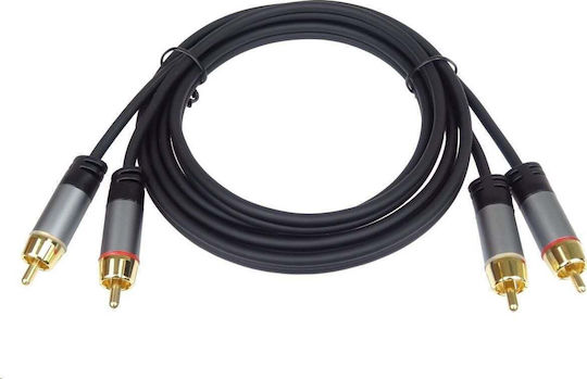 PremiumCord Cable RCA male - RCA male 1.5m kjqccmm015