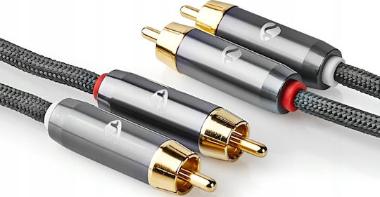 Nedis Profigold Кабел 2x RCA мъжки - 2x RCA мъжки 5м