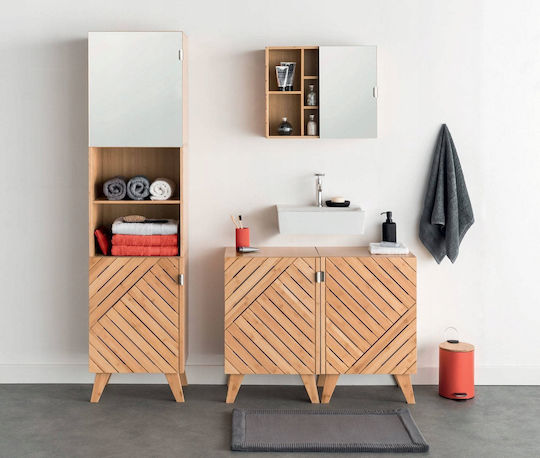 Bathroom Cabinet 45x38x70cm Natural Wood