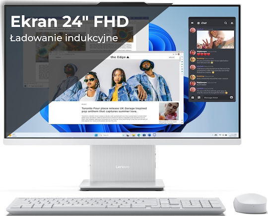 Lenovo IdeaCentre AIO 24IRH9 23.8" (i7-13620H/16GB/1TB SSD/FHD/W11 Home) Cloud Gray US