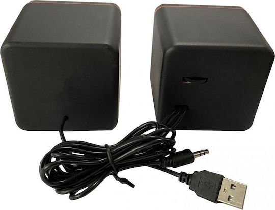 Techly SP-320ETY Computerlautsprecher 2.0 mit Leistung 3W in Schwarz Farbe