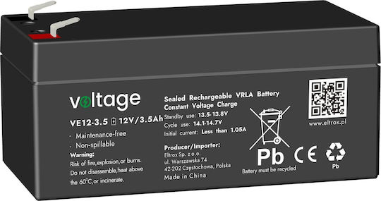 Voltage UPS Batterie mit Kapazität 3.5Ah und Spannung 12V 1Stück
