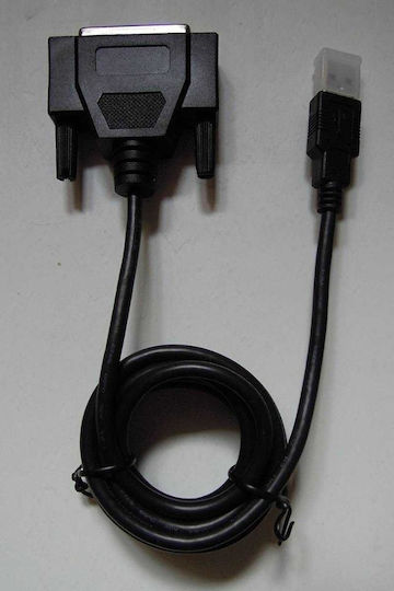 Καλώδιο Usb Premiumcord Usb-a Db-25 1 M Μαύρο Kuprint2