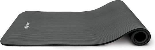 Plura Exercise Mat Black with Carry Strap (183x60x1.5cm)