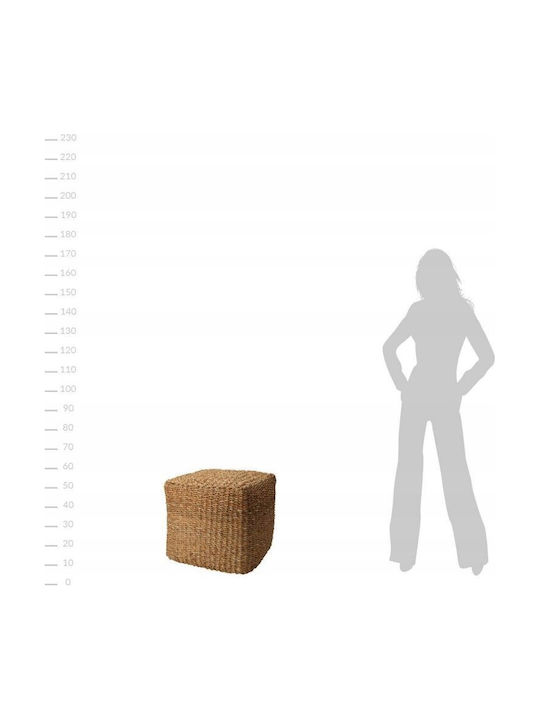 Σκαμπό Κύβος Εξωτερικού Χώρου Rattan Rattan 40x40x38cm