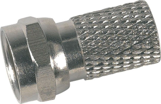 TelForceOne Plug F-Connector 100pcs Silver (RTV003154)