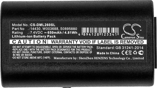Cameron Sino Rechargeable Printer Battery Dymo Labelmanager 260 260p 280 Pnp 3m Pl200 Cs-dml260sl 13299105 4894128125341