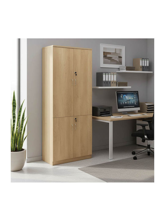Kleiderschrank Büro Amazon mit Schloss Sonoma 80x40x200cm