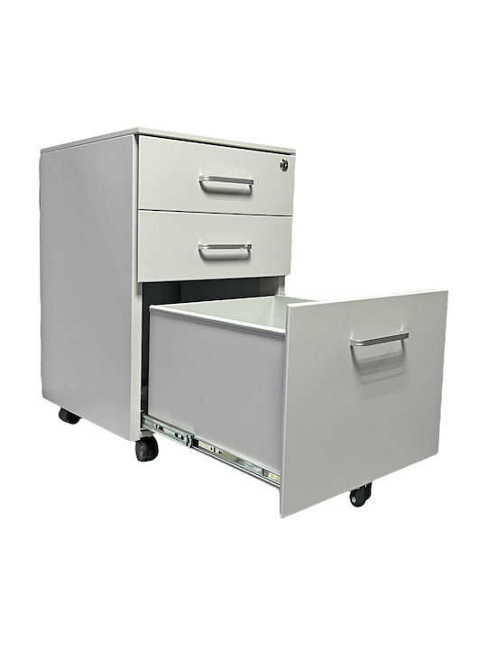 Kleiderschrank Büro mit Schloss Grey 40x45x64cm
