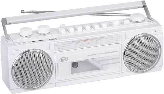Trevi Tragbares Radio-CD-Spieler mit USB Weiß