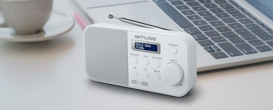 Muse Tragbares Radio-CD-Spieler mit Radio Weiß