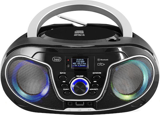 Trevi Преносима Аудиосистема с Радио USB CD Bluetooth Черен