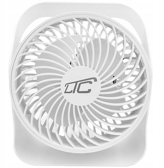 Kabelloses Schreibtischventilator USB 5W Weiß
