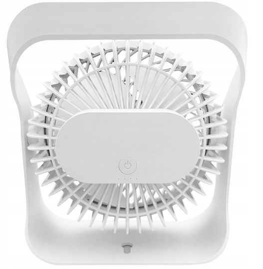 Kabelloses Schreibtischventilator USB 5W Weiß