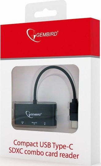 Gembird Card Reader USB 3.1 Type-C για SD