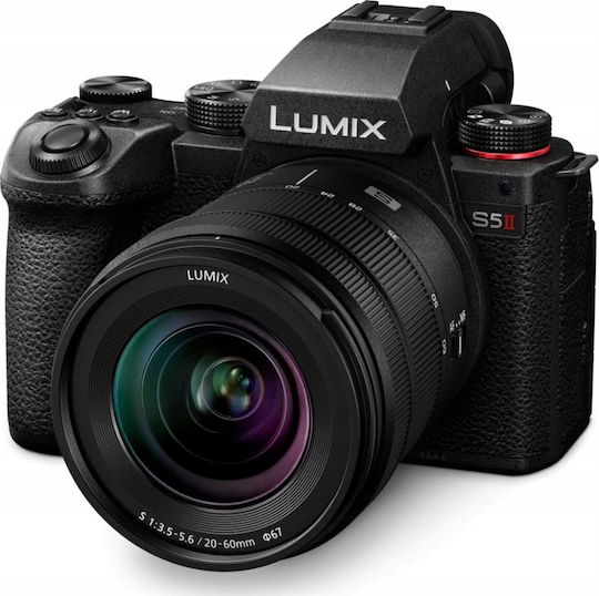 Panasonic Lumix S5M2 Mirrorless Φωτογραφική Μηχανή Kit (Lumix S 20-60mm F/3.5-5.6 + S 50mm F/1.8) Μαύρη