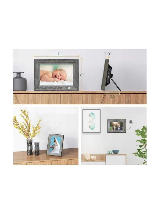 Kodak Цифрова рамка 10" Резолюция 1280x800 с WiFi Сив SB6823
