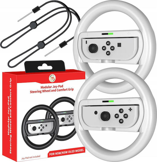JYS 2x Steering Wheel + Holder 2in1 for Nintendo Switch OLED Nintendo Switch 10150459 5904647804470