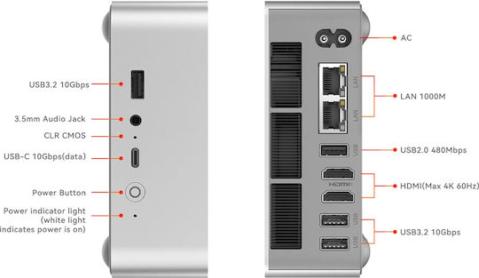 Beelink EQi13 Pro Мини PC (Core i5 13500H/32GB DDR4/500GB SSD/W11 Pro)