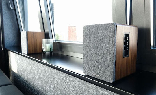 Wavemaster Base Aktive Lautsprecher 2 Anzahl von Fahrern 30W (Paar) Braun
