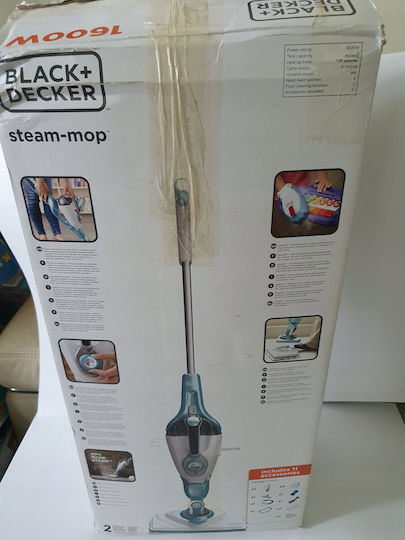 Black & Decker SteaMitt Steam Cleaner 0.5bar with Stick Handle