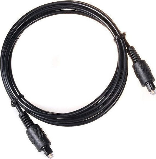 Maclean Energy Optical Audio Cable TOS male - TOS male Μαύρο 1m (MCTV-639)