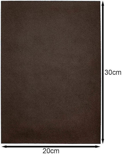 Leather Repair Patch 20x30cm Dark Brown W18034-3 X-wheat