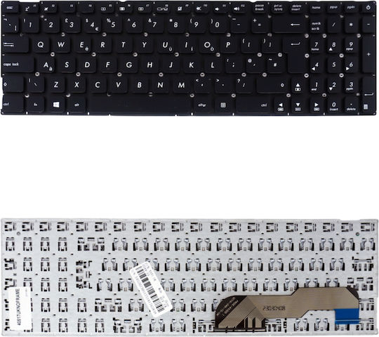 Πληκτρολόγιο Laptop Keyboard Asus X541na X541na-go020t X541na-go414t Κωδ.40517uknoframe