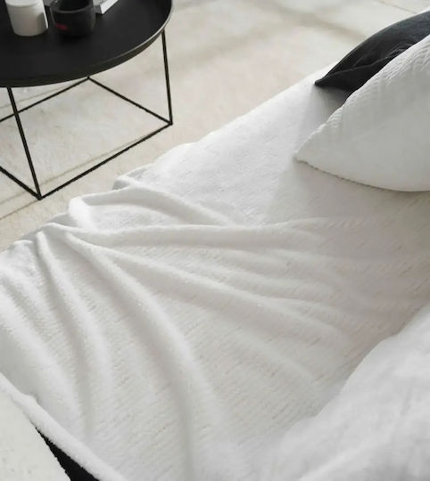 Gofis Home Gofis Home Armchair Throw Two Sides Jacquard 109x180cm Polar White 109/16