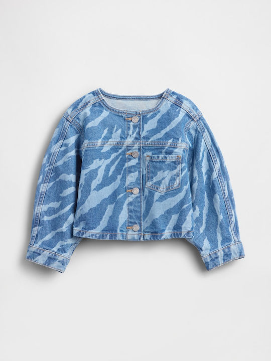 Детско Дълго Дънково Яке Denim