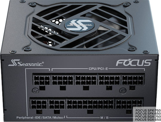 Seasonic FOCUS SPX 650W Black Power Supply Full Modular 80 Plus Platinum