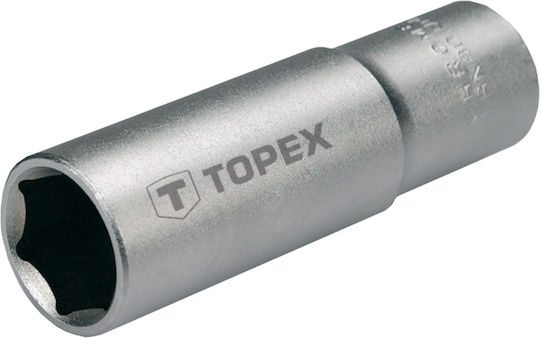 Topex Καρυδάκι Εξάγωνο Μακρύ με Καρέ Υποδοχής 1/2" Διάμετρος 1/2"