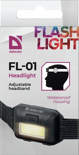 Defender Φακός LED με Μέγιστη Φωτεινότητα 60lm