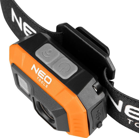 Neo Tools Презареждащ се Челник LED с Максимална Яркост 500лм