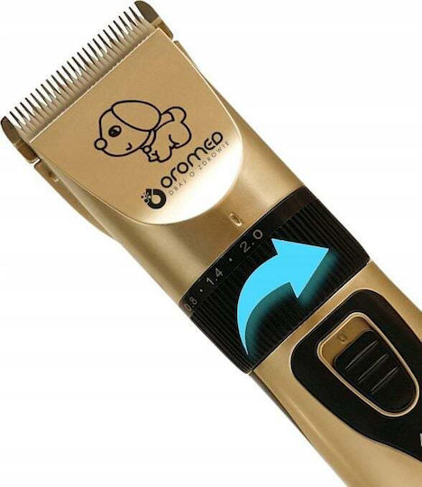 Oromed Dog Grooming Clippers Rechargeable Oromed Oro-pet Clipper Gold
