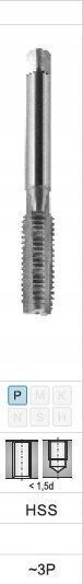 Threading Tap M7 Ngmm/1 Din-352d 6h HSS