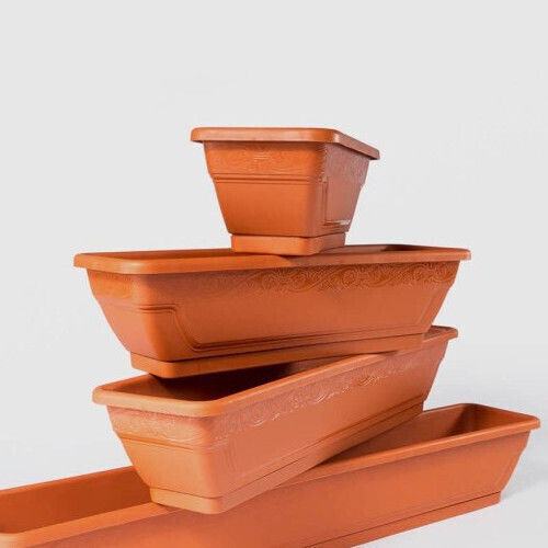 Sterk Topf Kunststoff Brown 60x16x19cm.