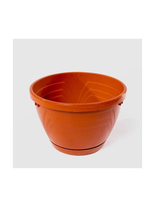 Sterk Topf Kunststoff Brown 17x17cm.