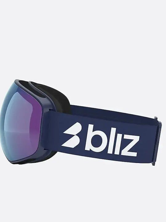Bliz Μάσκα Σκι & Snowboard Ενηλίκων Μαύρη με Φακό σε Μαύρο Χρώμα