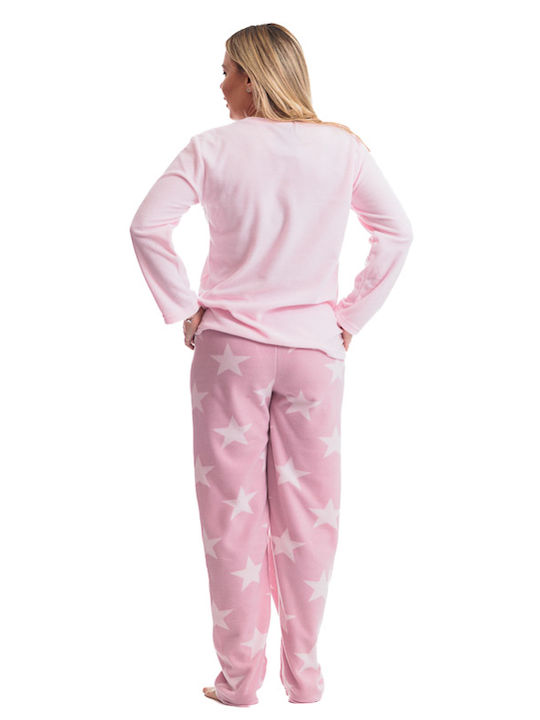 Sexen Pijama pentru copii De iarnă Fleece Roz