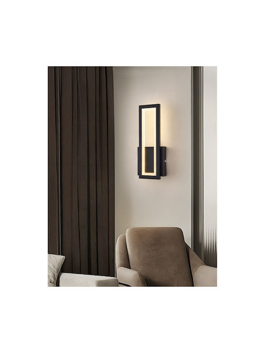 ArkoLight Lamp Wall with Integrated LED and Natural White Light Black