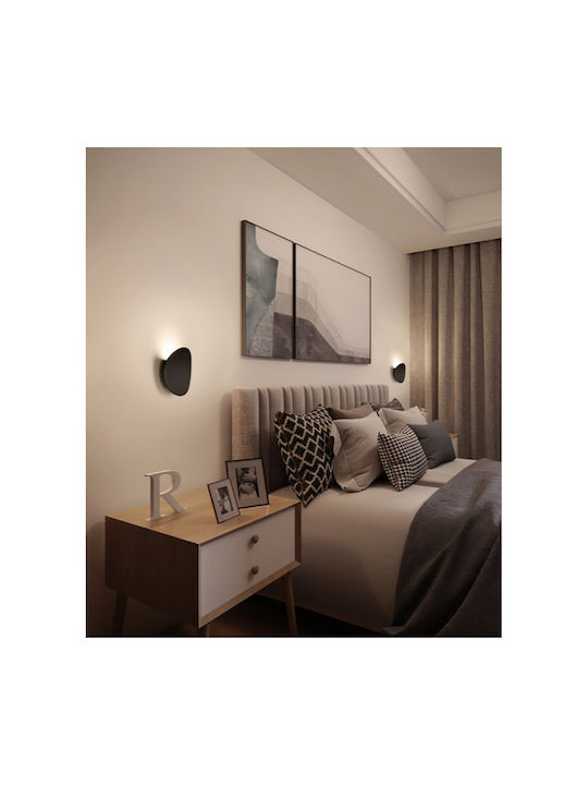 ArkoLight Lamp Wall with Integrated LED and Natural White Light Black